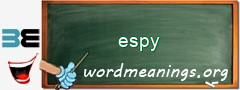 WordMeaning blackboard for espy